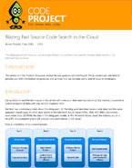 CodeProject Article: Blazing Fast Source Code Search in the Cloud using the dtSearch Engine under Microsoft Azure